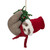 12.75" Brown and Red Sloth Hanging Christmas Ornament