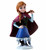 7" Blue and Burgundy Red Frozen Anna Christmas Tabletop Figurine