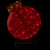 36" Pre-Lit Red LED Glitter Ball Ornament Outdoor Christmas Yard Decor