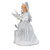 12" Silver and White LED Lighted Fiber Optic Angel Christmas Tree Topper