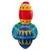 4' Red and Blue Inflatable Lighted Easter Eggs Stack Outdoor Decor