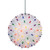 Multi Lighted Hanging Starlight Sphere Outdoor Christmas Decoration 7.5"