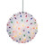 Multi Colored Twinkling Lighted Hanging Starlight Sphere Outdoor Christmas Decoration 7.5"