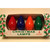Pack of 4 Blue and Orange Transparent C7 Christmas Replacement Bulbs 6"