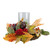 22" Mums with Pomegranate Fall Candle Holder Centerpiece