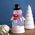 7" LED Lighted Color Changing Snowman Christmas Glittering Snow Dome