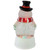 7" LED Lighted Color Changing Snowman Christmas Glittering Snow Dome