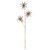 24" Gold Glittered Starburst Artificial Christmas Spray