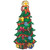 17.75" Lighted Christmas Tree with Presents Window Silhouette