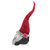 Plush Velvet Santa Gnome Christmas Decoration - 15.75" - Red and Gray