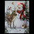 LED Lighted Snowman and Reindeer Christmas Canvas Wall Art 15.75" x 12"