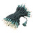 100 Light Christmas Mini Light Set, Green Wire, 50' Long