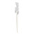 13.5" White Jumping Reindeer Sparkling In Glitter Christmas Pick
