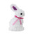 14" White Tinsel Easter Bunny Rabbit Spring Window Decoration