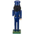 14" Blue and Black Wooden Police Officer Christmas Nutcracker