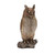 12" Brown Harvest Owl Table Figure with Bronze Finish