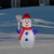 Lighted Commercial Grade Snowman Outdoor Christmas Decoration - 4' - White Lights