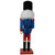 14.25" Blue and Red Glittered Christmas Nutcracker Soldier with Sword