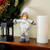 13" Gray and White Wintry Boy Christmas Tabletop Figurine