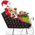 Animated and Musical Santa Claus in Jeweled Sleigh Commercial Christmas Decoration - 4'