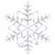 18" White LED Lighted Snowflake Christmas Window Silhouette