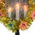 7" Lighted Gold Tinsel Wreath with Candles Christmas Tree Topper - Multi Lights
