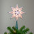 8 Clear Lighted 8-Point Star Christmas Tree Topper - Clear Lights