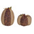 Set of 2 Brown Pine Cone Pumpkin Halloween Tabletop Decors 10"