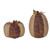 Set of 2 Brown Pine Cone Pumpkin Halloween Tabletop Decors 10"