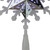 9.25'' Lighted White and Blue Rotating Snowflake Christmas Tree Topper - Clear LED Lights