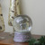 5.5" Silver Glittered Reindeer Christmas Snow Globe