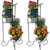 Sunnydaze Indoor/Outdoor Iron Metal 4-Tiered Potted Flower Plant Stand with Spiral Staircase Design - 56" - Black - 2pk