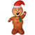 Sunnydaze Indoor/Outdoor Gingerbread Man Christmas Inflatable Yard Decoration - 50.5"