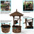 Sunnydaze 48"H Electric Fir Wood Old-Fashioned Wishing Well Outdoor Water Fountain