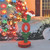 43.5" Rotating Red and Green Lighted "JOY" Sign Outdoor Christmas Decoration