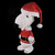 24" Pre-Lit Peanuts Snoopy in Santa Suit Christmas Outdoor Decor - Clear Lights