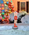 41" Animated Red and Silver Lighted Noel Sign Christmas Outdoor Decoration