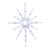 17" LED Lighted Cool White 12-Point Starburst Hanging Christmas Decoration