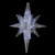 19" White Twinkling 3D Bethlehem Star LED Lighted Hanging Christmas Decoration