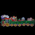 4-Piece Holographic LED Lighted Motion Train Set Outdoor Christmas Decoration - 35"