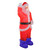 Lighted Commercial Grade Santa Claus Outdoor Christmas Decor - 3.75' - Red and Blue