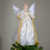 14.5" Gold and Ivory Pre-Lit Angel Christmas Tree Topper - Clear Lights