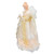 16.5" Lighted Cream and Gold Angel Christmas Tree Topper - Clear Lights