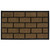 Brown and Black Brick Rectangular Doormat 18" x 29.5"