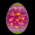14" Battery Operated LED Lighted Easter Egg Window Silhouette