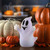 9" White and Black Glowing Ghost Halloween Decor