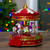 LED Lighted Animated and Musical Carousel Christmas Village Display - 9.25"