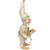 13" Royal Gold and Beige Chubby Christmas Bendable Table Top Elf