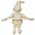 13" Royal Gold and Beige Chubby Christmas Bendable Table Top Elf