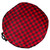 30" Heavy Duty Red and Black Plaid Christmas Wreath Storage Bag with Handles